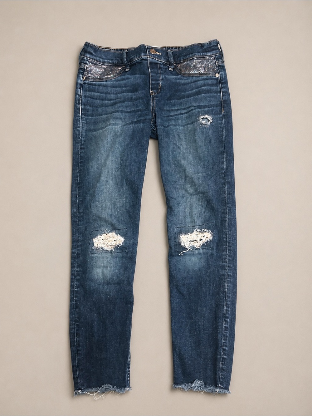 abercrombie kids denim jean legging ankle